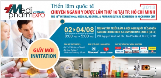  Triễn lãm Quốc tế chuyên ngành Y Dược Medi-Pharm Expo  2018 lần thứ 18